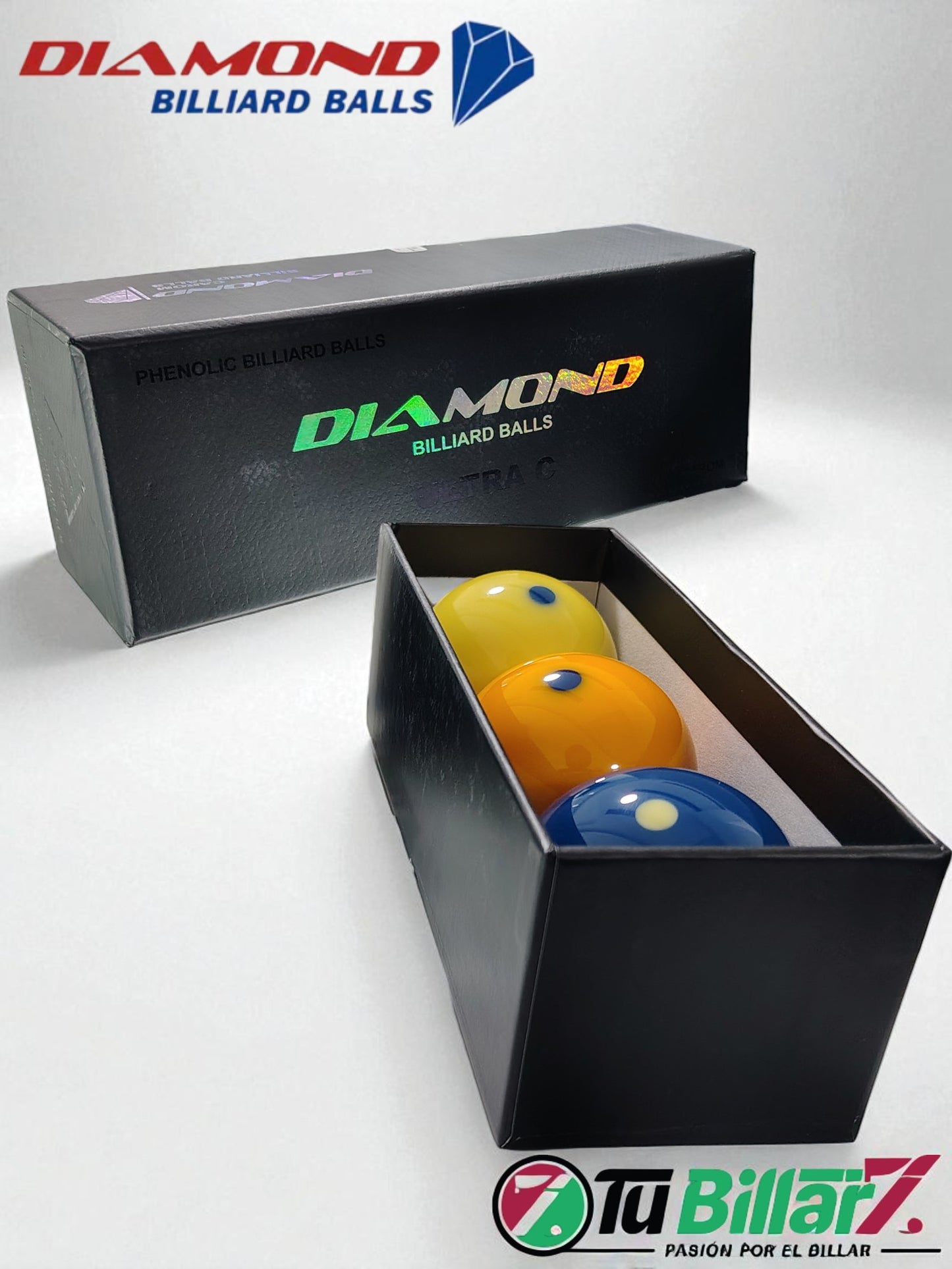 Bolas de Billar 3 Bandas Diamond Ultra-C Azul