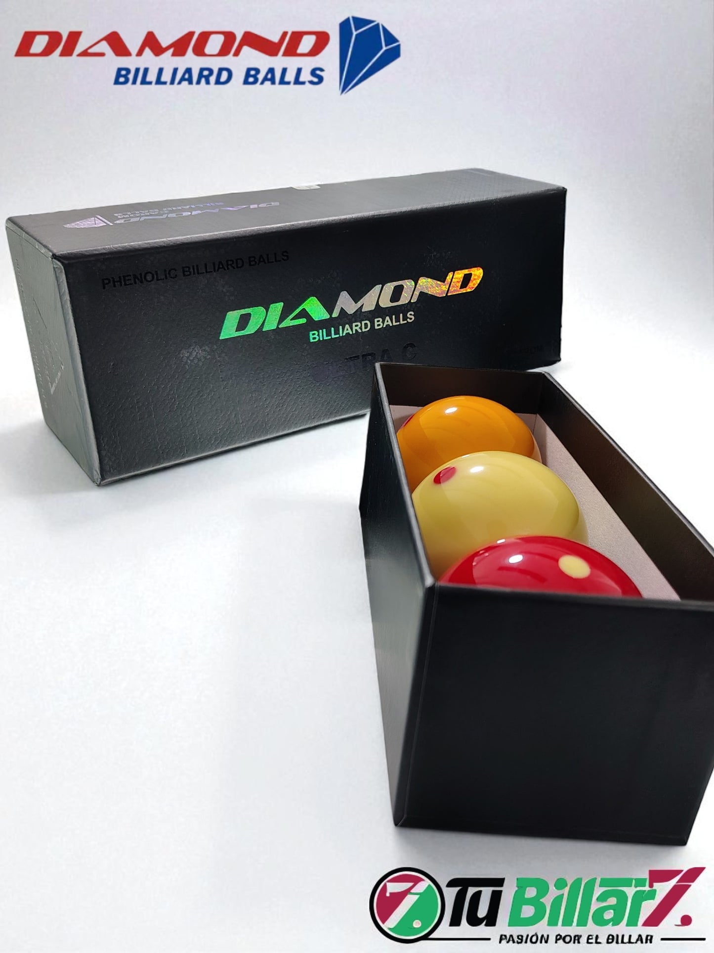 Bolas de Billar 3 Bandas Diamond Ultra-C Rojo