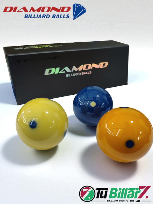 Bolas de Billar 3 Bandas Diamond Ultra-C Azul