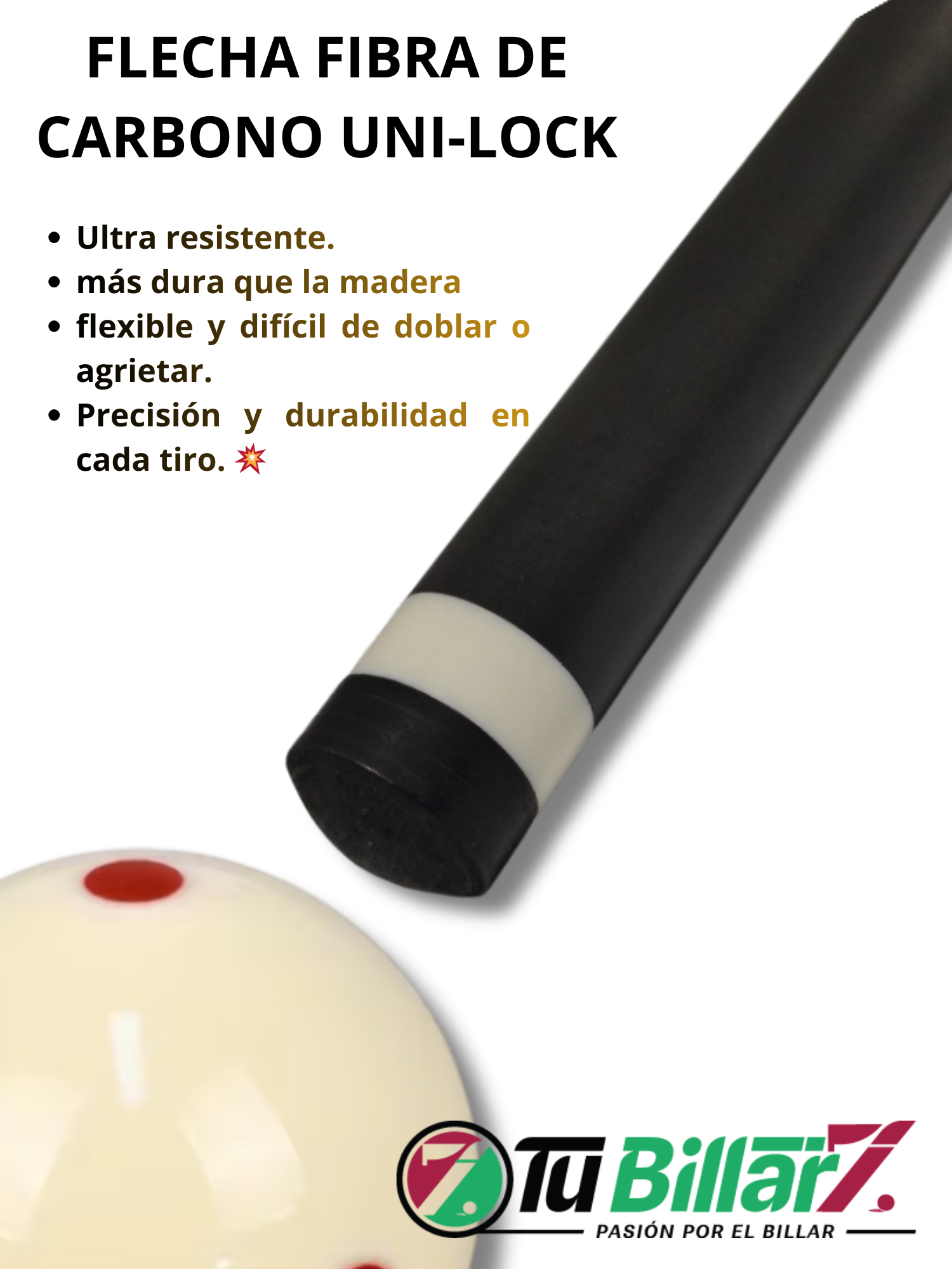 Flecha Fibra de Carbono Uni-Lock